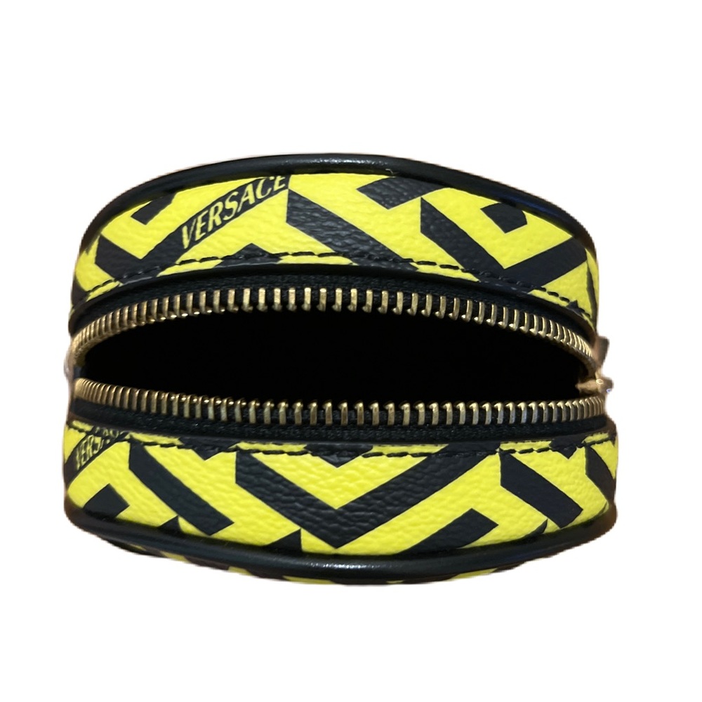 NWOT Versace La Greca Signature Print Round Pouch Wallet Purse Belt Bag - Picture 5 of 7